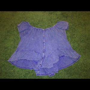 Free People off the shoulder flowy shirt